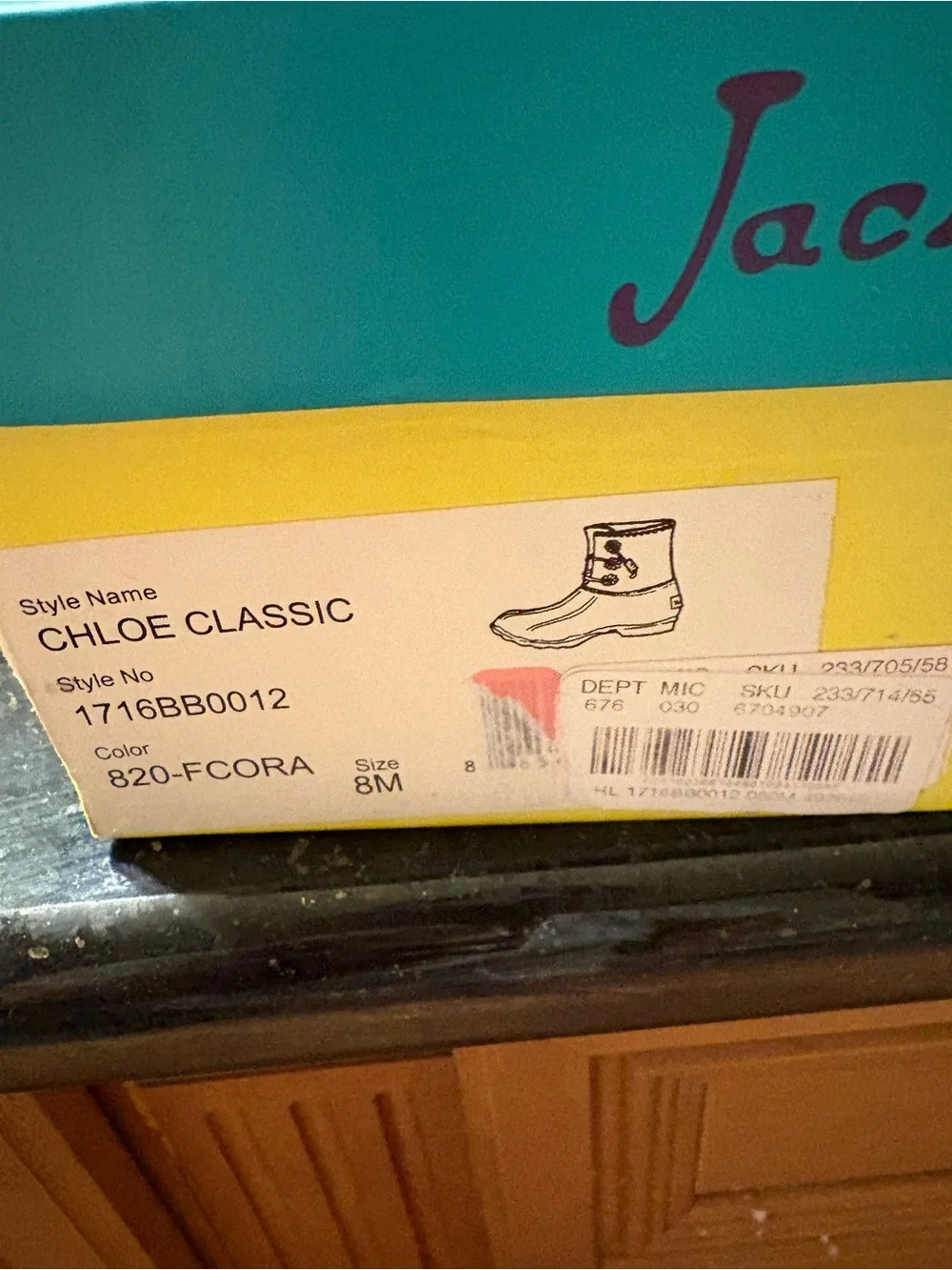 Jack Rogers Orange & Tan Duck Boots